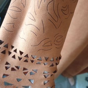 Women Coat & Jacket Patterned Midi Dress Reto With